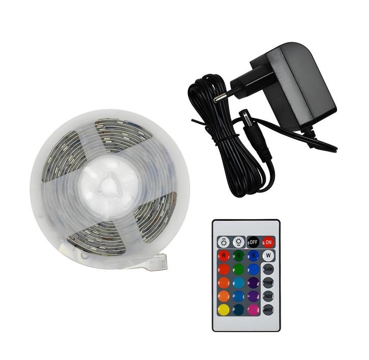 Flexibele led-strip (3 meter, multicolor RGB) met adapter e, Doe-het-zelf en Verbouw, Gereedschap | Handgereedschap, Nieuw, Ophalen of Verzenden