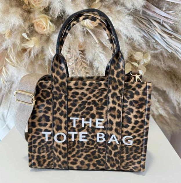 PERFECT TOTE BAG 3321 PANTER / KHAKI - SUPER MOOI, Sieraden, Tassen en Uiterlijk, Tassen | Damestassen, Verzenden