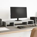 vidaXL Monitorstandaard verstelbaar 80x24x10,5 cm hout, Verzenden, Nieuw