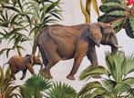 Bohemisch stoffen met exotische dieren exclusief - 300x280cm
