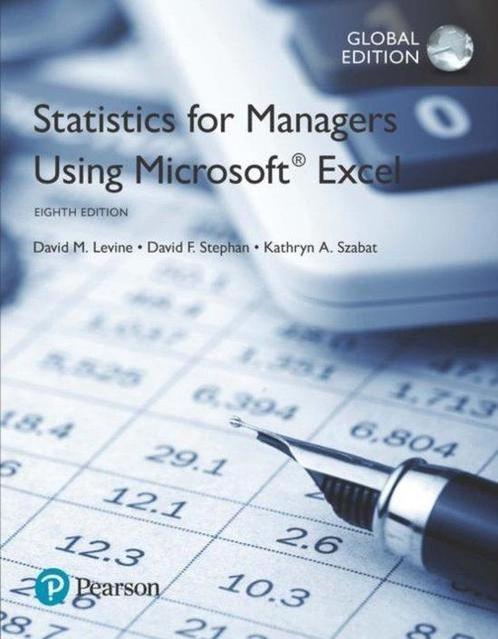Stats For Mngrs Using Microsoft Excel GE 9781292156347, Boeken, Overige Boeken, Zo goed als nieuw, Verzenden