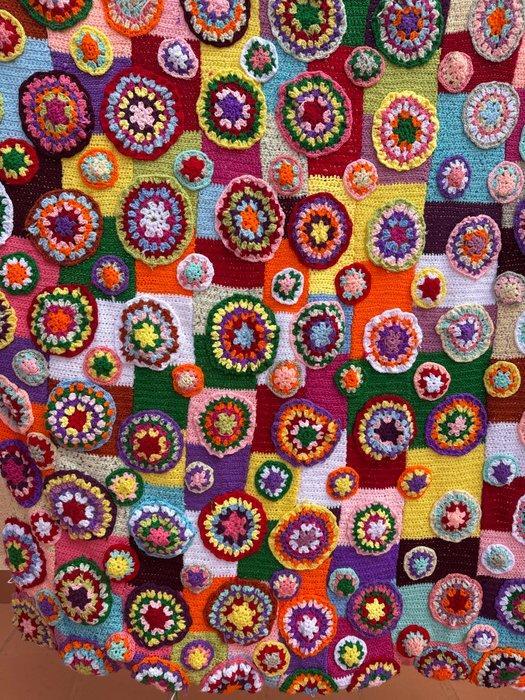 Mandalas, Patchwork - Sprei - 134 cm - 124 cm, Antiek en Kunst, Kunst | Designobjecten