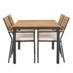 Tuinset / Eetset Rhodos - Acaciahout - 5-delig, Tuin en Terras, Verzenden, Nieuw