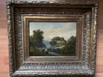 Constantin Bauer (1852 - 1924) - Tiroler huis met brug in, Antiek en Kunst