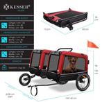 Hondenfietskar - Hondenkar  - Fietskar hond - tot 40 kg - Ro, Verzenden, Zo goed als nieuw