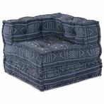vidaXL Modulaire bank Geometrisch Indigo 70 x 70 x 54 cm, Huis en Inrichting, Woonaccessoires | Kussens, Verzenden, Nieuw