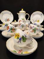 Meissen - Koffieservies voor 6 (21) - Blumenmalerei/Bunte, Antiek en Kunst