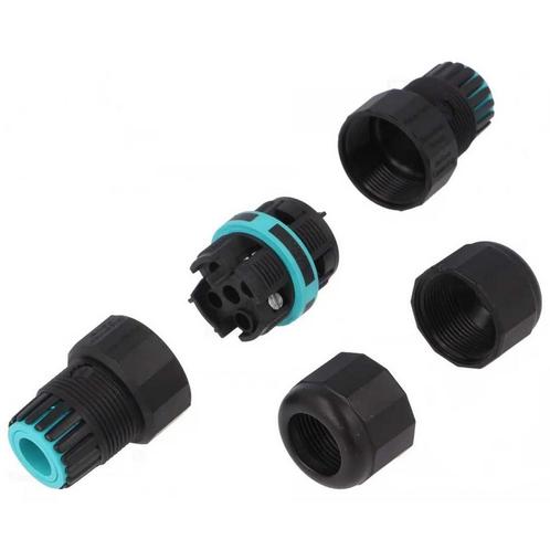 4 aderige kabelverbinder - schroefconnector - waterdicht IP6, Doe-het-zelf en Verbouw, Elektra en Kabels, Overige typen, Nieuw