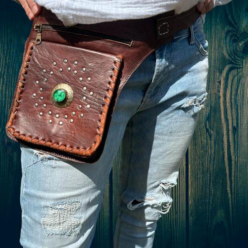 Festival heuptas - heuptassen - Ibiza style, Sieraden, Tassen en Uiterlijk, Tassen | Schoudertassen, Nieuw, Leer, Verzenden