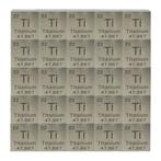 China. 25 x Panda Mint 15mm Pure Titanium Cube