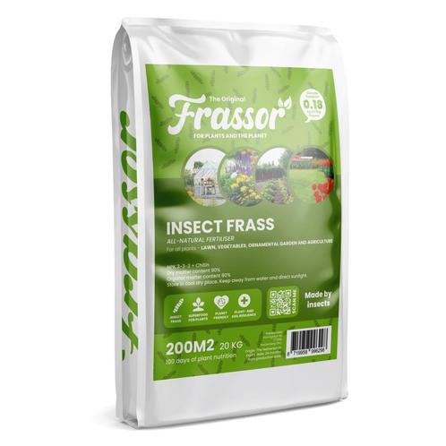 Frassor Insecten Frass (20 kg – voor 200 m2), Tuin en Terras, Aarde en Mest, Mest, Verzenden