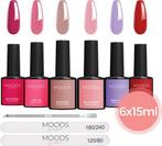 Tweedekans | Moods Gellac 6-delige Set - Gel Nagellak - 15ML, Sieraden, Tassen en Uiterlijk, Uiterlijk | Cosmetica en Make-up