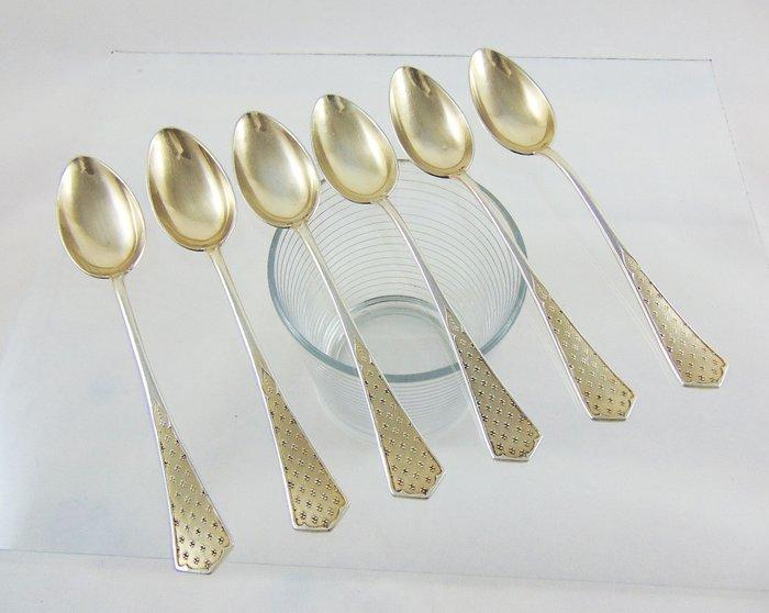 Gustav Memmert - Theelepel (6) - Berlin 1900, Antiek en Kunst, Antiek | Goud en Zilver