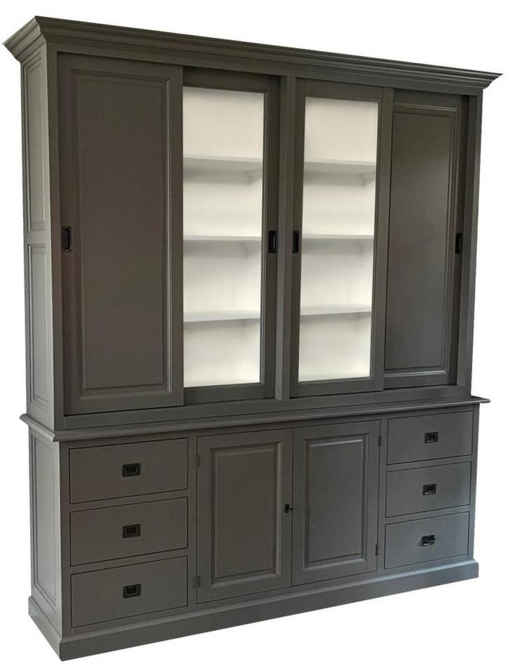 Buffetkast taupe Lopik 240 x 240cm dichte zijdeuren, Huis en Inrichting, Kasten | Buffetkasten, Ophalen of Verzenden