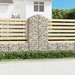 vidaXL Schanskorf gewelfd 100x30x200/220 cm gegalvaniseerd, Tuin en Terras, 100 cm of meer, Verzenden, Nieuw, Metaal