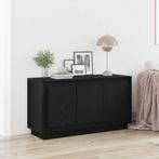 vidaXL Sideboard Zwart eiken 102 x 35 x 55 cm Bewerkt hout, Minder dan 50 cm, Verzenden, Nieuw, Minder dan 100 cm
