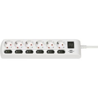 Stekkerdoos 6-voudig | Brennenstuhl | 2 meter, Doe-het-zelf en Verbouw, Elektra en Kabels, Nieuw, Verzenden