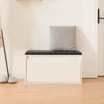 Schoenenkast Degerfors met lade 80x39x45 cm wit en zwart [en, Verzenden, Nieuw