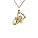 Gouden vintage kreeft hanger 14 krt, Ophalen of Verzenden, Nieuw