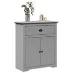 vidaXL Gangkast BODO 80x35x90 cm grijs, Huis en Inrichting, Woonaccessoires | Kisten, Verzenden, Nieuw