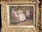 Raffaele Ragione (1851-1919) - Al parco, Antiek en Kunst, Kunst | Schilderijen | Klassiek