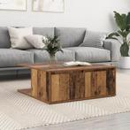 vidaXL Salontafel met lade met opslag Oud hout 80 x 80 x 31, Verzenden, Nieuw
