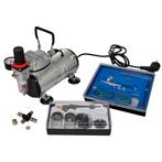 vidaXL Airbrush-compressorset met 2 pistolen, Verzenden, Nieuw