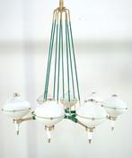 Plafondlamp - Staal - Lampenkroon met 8 armen, Antiek en Kunst, Antiek | Lampen