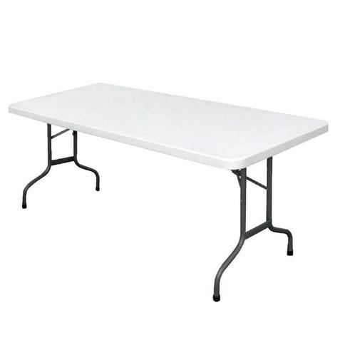Bolero rechthoekige inklapbare tafel grijs 1,83m, Zakelijke goederen, Horeca | Meubilair en Inrichting, Verzenden