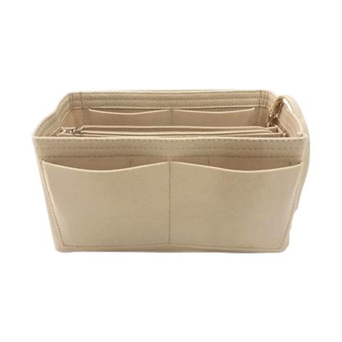 Handtas organizer - Bag in Bag - 11 ruime vakken - Beige -, Huis en Inrichting, Woonaccessoires | Overige, Nieuw, Verzenden