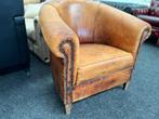 Chesterfield Maarssen  Vintage Leren Chesterfield Club Chair, Ophalen, Gebruikt, Leer, CHESTERFIELD