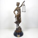 sculptuur, Lady Justice - 40 cm - Gepatineerd brons