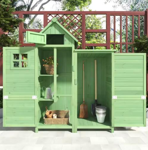 Houten Tuinkast met PVC Dak: Opslag Gereedschapenamp; Appara, Tuin en Terras, Tuinhuizen, Nieuw, Verzenden