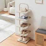 Schoenenrek Poytya met 5 planken chamapgne 119x34x32 cm [en., Huis en Inrichting, Verzenden, Nieuw