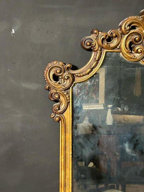 Wandspiegel - Glas, Hout, Antiek en Kunst, Antiek | Overige Antiek