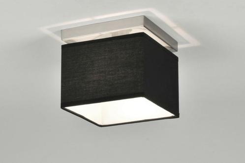 Rietveld Plafondlampen - Zwart, Aluminium - Stof, Huis en Inrichting, Lampen | Plafondlampen, Verzenden
