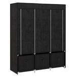 Opvouwbare kledingkast met 2 roedes en 3 lades – 125 cm, Verzenden, Nieuw