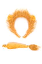 Leeuw Haarband Oren Staart Diadeem Set Donkerbruin Oortjes L, Kleding | Dames, Carnavalskleding en Feestkleding, Ophalen of Verzenden