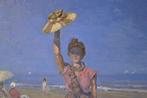 Chris van Dijk (1952) - Impressionist  Rendez-vous, Antiek en Kunst, Kunst | Schilderijen | Klassiek