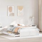 vidaXL Bedframe zonder matras massief grenenhout wit 120x190, Huis en Inrichting, Verzenden, Wit, Nieuw, 190 cm of minder
