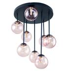Design plafondlamp roze, Stacy, Ophalen of Verzenden, Nieuw, Glas, Design
