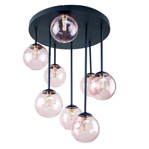 Design plafondlamp roze, Stacy, Huis en Inrichting, Lampen | Plafondlampen, Nieuw, Glas, Ophalen of Verzenden