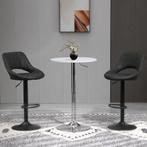 Barkrukken - Luxe Living - Draaibaar en verstelbaar - Grijs, Huis en Inrichting, Stoelen, Nieuw, Ophalen of Verzenden, Modern