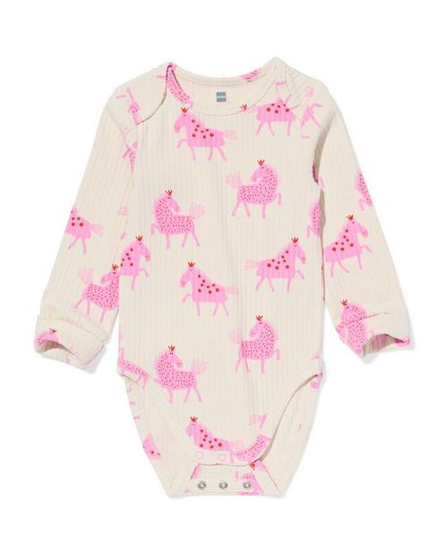 HEMA Meegroeiromper ecovero™ paard gebroken wit, Kinderen en Baby's, Babykleding | Overige, Nieuw, Verzenden