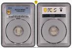 Koningin Wilhelmina 10 cent 1914 MS64 PCGS gecertificeerd, Postzegels en Munten, Munten | Nederland, Verzenden, Zilver, 10 cent