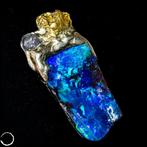 Natuurlijke Boulder-Opal met diamant en goudnugget Australië