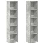 CD Kasten 2 stuks Grijs - Retourdeal! 35% Korting, Met plank(en), Minder dan 50 cm, Nieuw, Ophalen of Verzenden