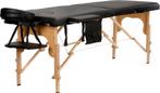 Houten massagetafel - 2 segmenten - verstelbaar - zwart E..., Sport en Fitness, Ophalen of Verzenden, Nieuw