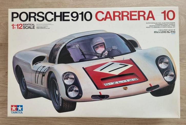 Tamiya 12003 Porsche 910 Carrera 10 1:12, Hobby en Vrije tijd, Modelbouw | Auto's en Voertuigen, Tamiya, Verzenden