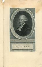 Portrait of Hendrik Constantijn Cras, Antiek en Kunst, Kunst | Etsen en Gravures